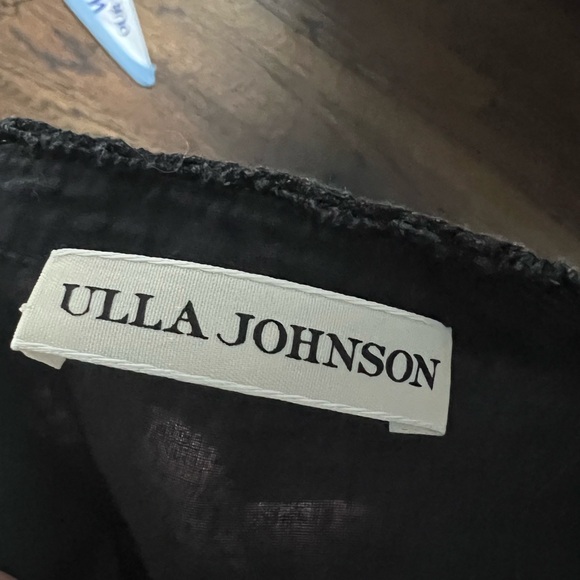 ULLA JOHNSON Eyelet Black Sleeveless Dress - Picture 4 of 4